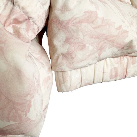 Selkie The Castle Marshmallow Puffer Crop Coat Jacket Cream Pink Size Small - Picture 6 of 8